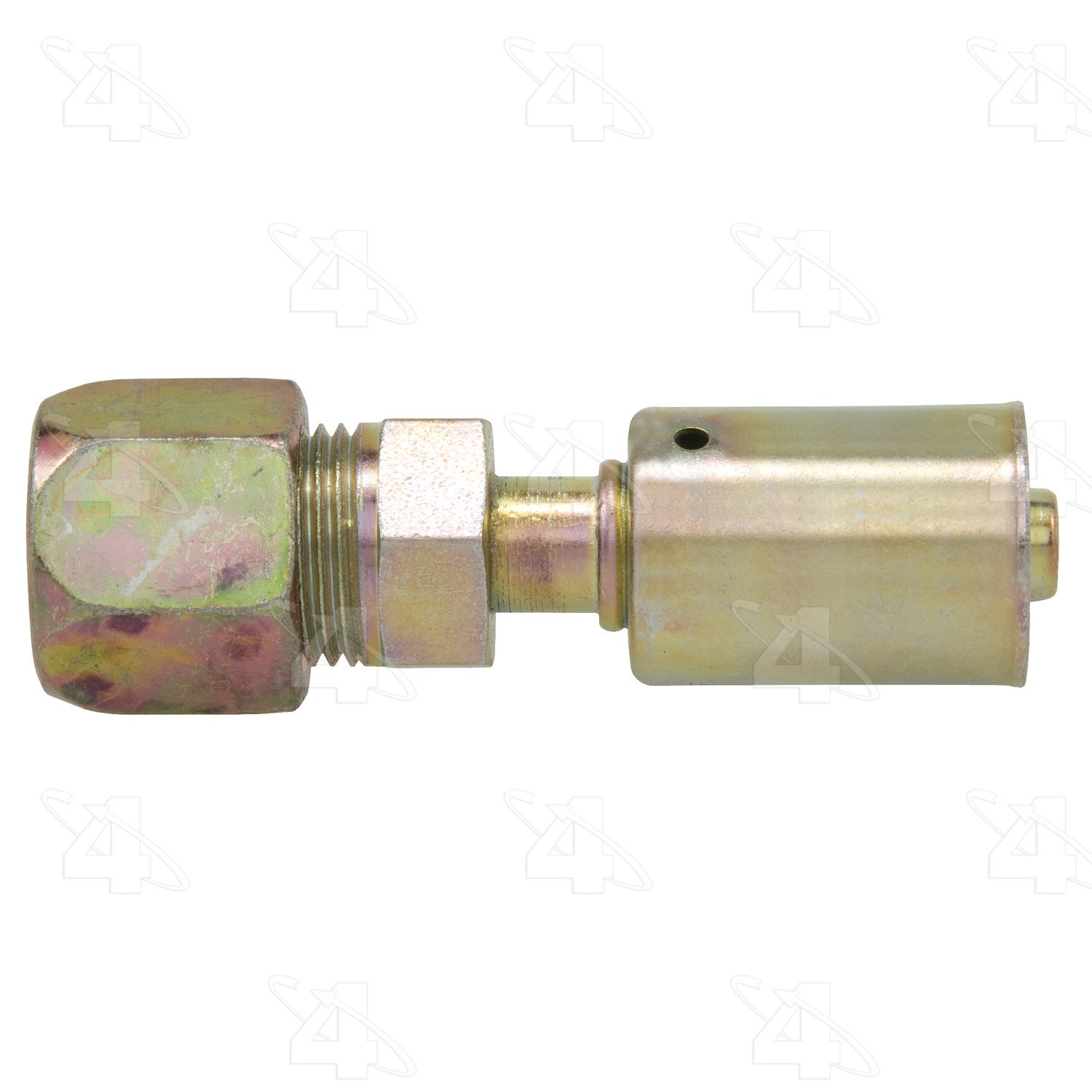 Straight Compression, Steel, Standard Diameter Beadlock, A/C Fitting