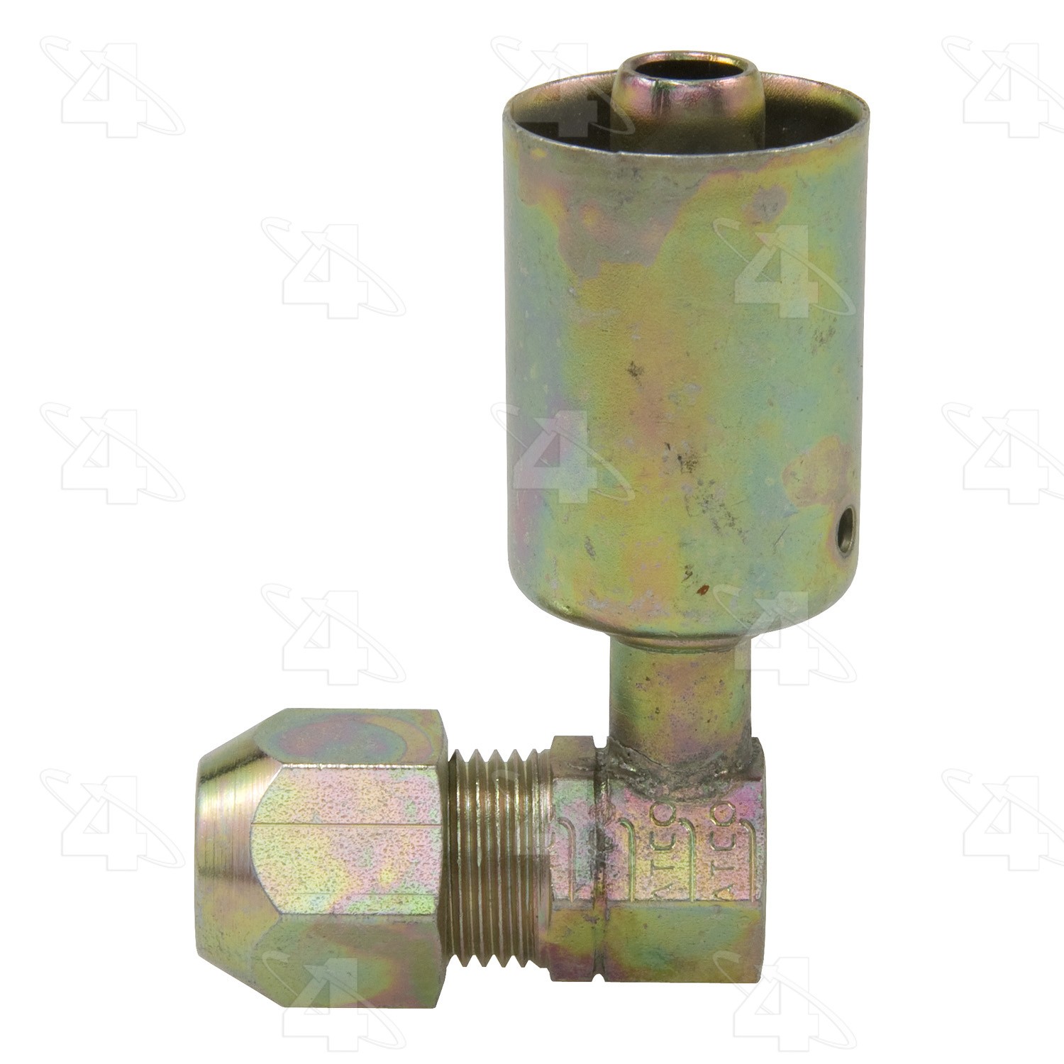 90 Degree Compression, Steel, Standard Diameter Beadlock, A/C Fitting