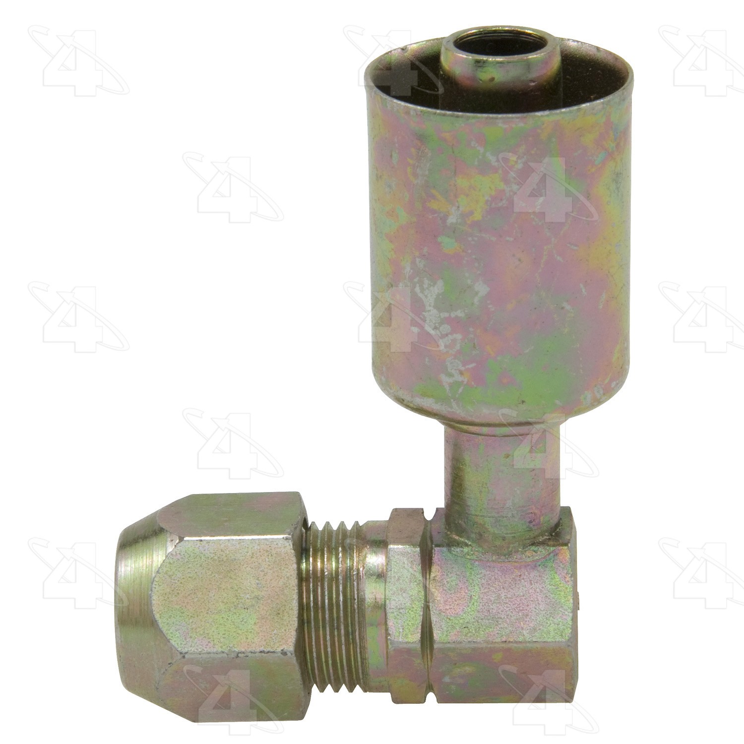 90 Degree Compression, Steel, Standard Diameter Beadlock, A/C Fitting
