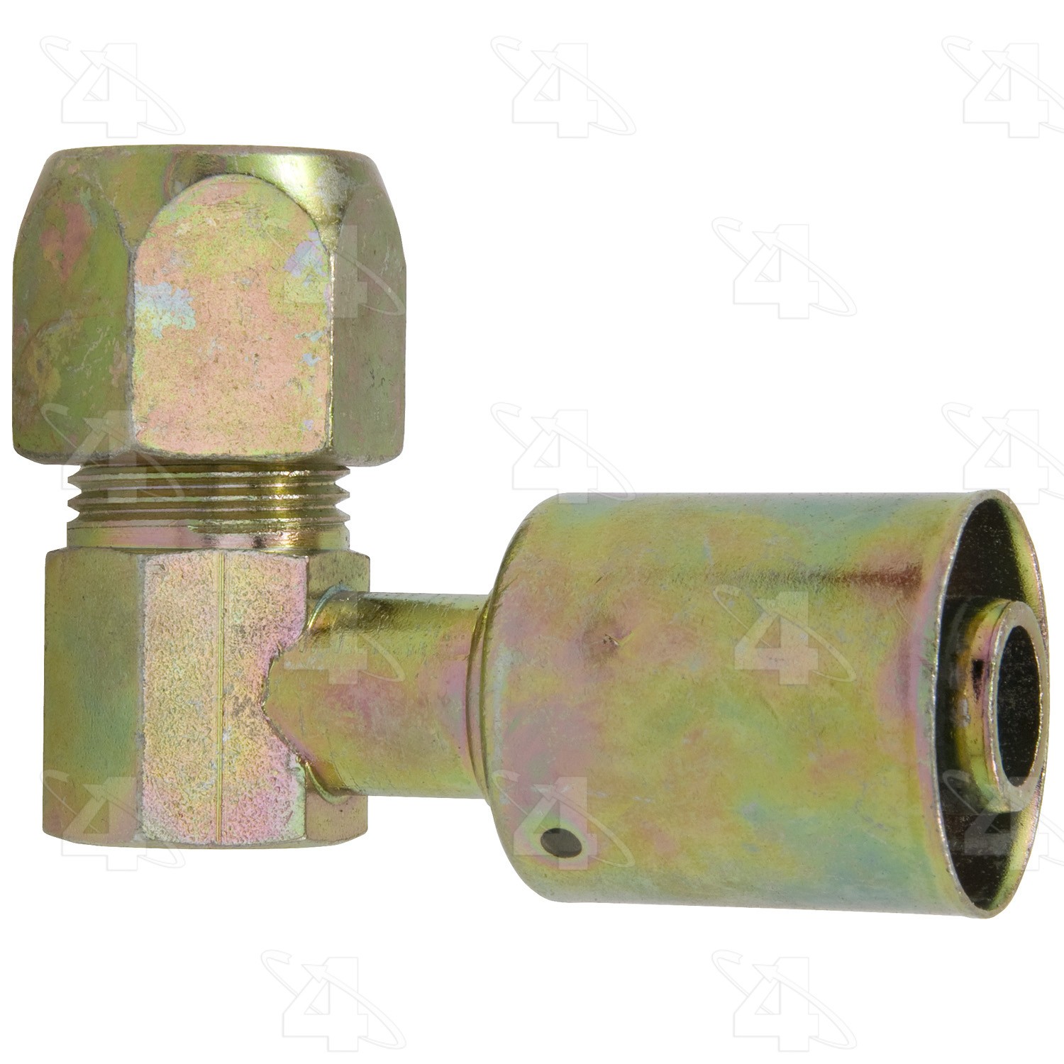 90 Degree Compression, Steel, Standard Diameter Beadlock, A/C Fitting