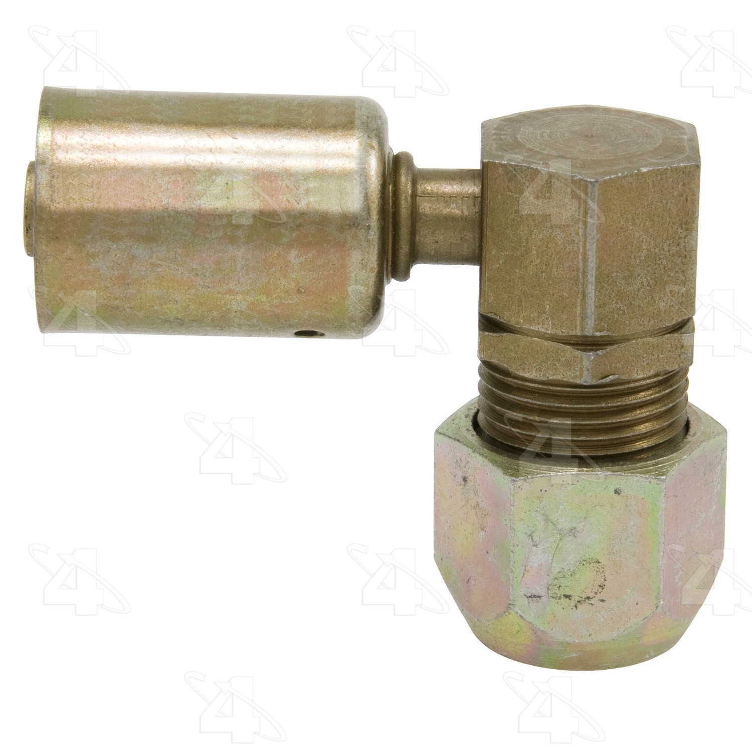 90 Degree Compression, Steel, Standard Diameter Beadlock, A/C Fitting