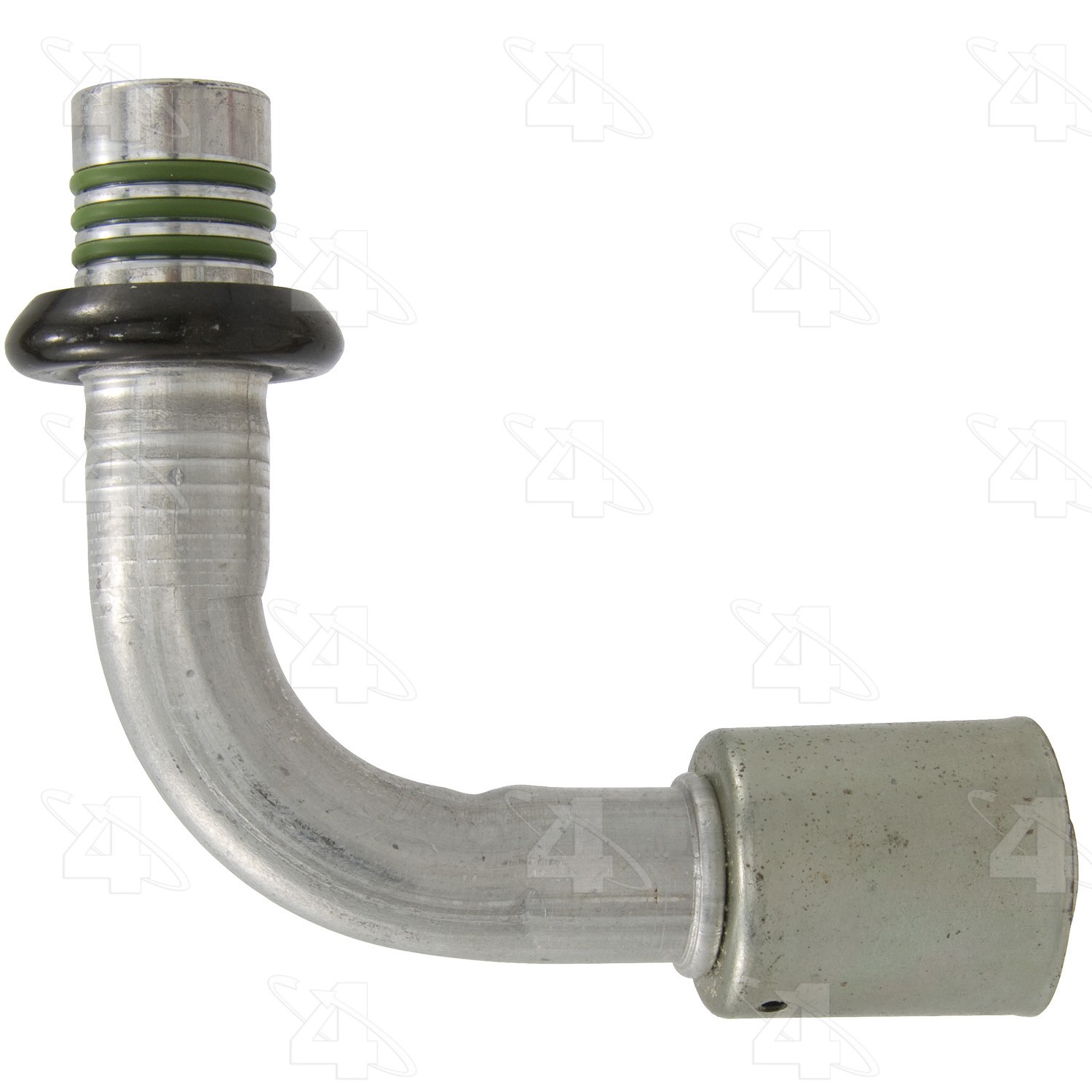 90 Degree Male Springlock, Aluminum, Standard Diameter Beadlock, A/C Fitting