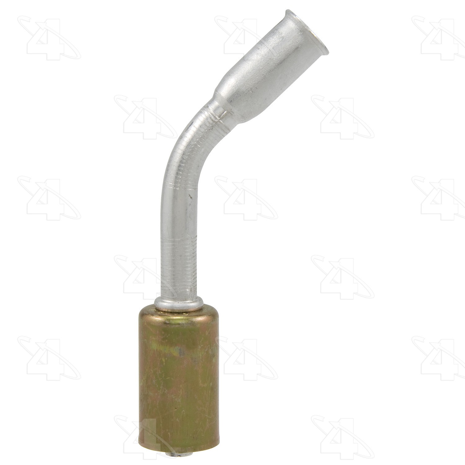 45 Degree Female Springlock, Aluminum, Standard Diameter Beadlock, A/C Fitting
