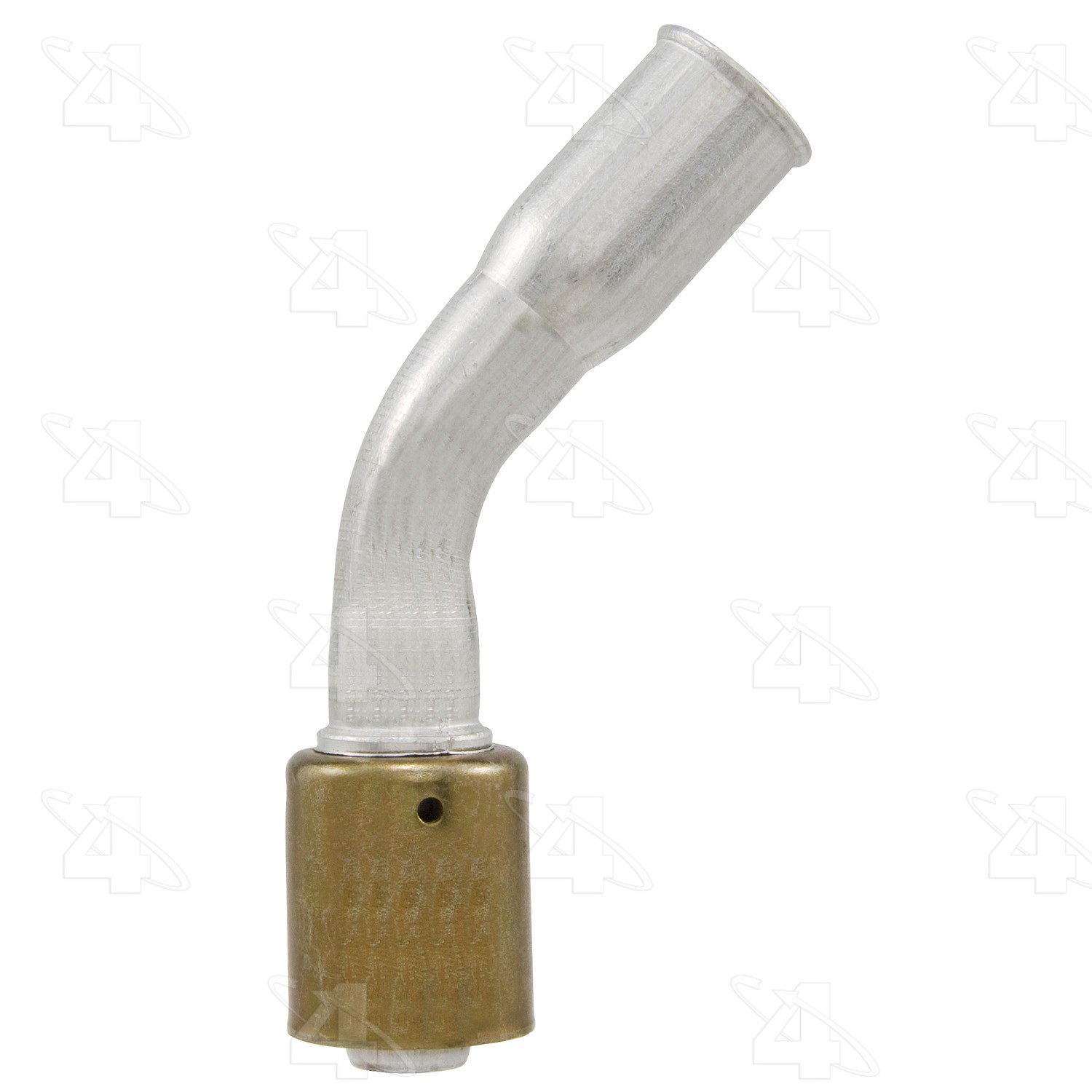 45 Degree Female Springlock, Aluminum, Standard Diameter Beadlock, A/C Fitting