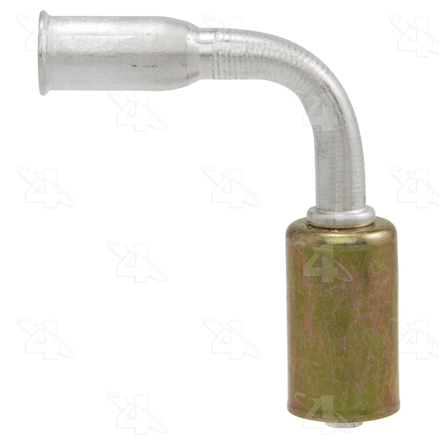 90 Degree Female Springlock, Aluminum, Standard Diameter Beadlock, A/C Fitting
