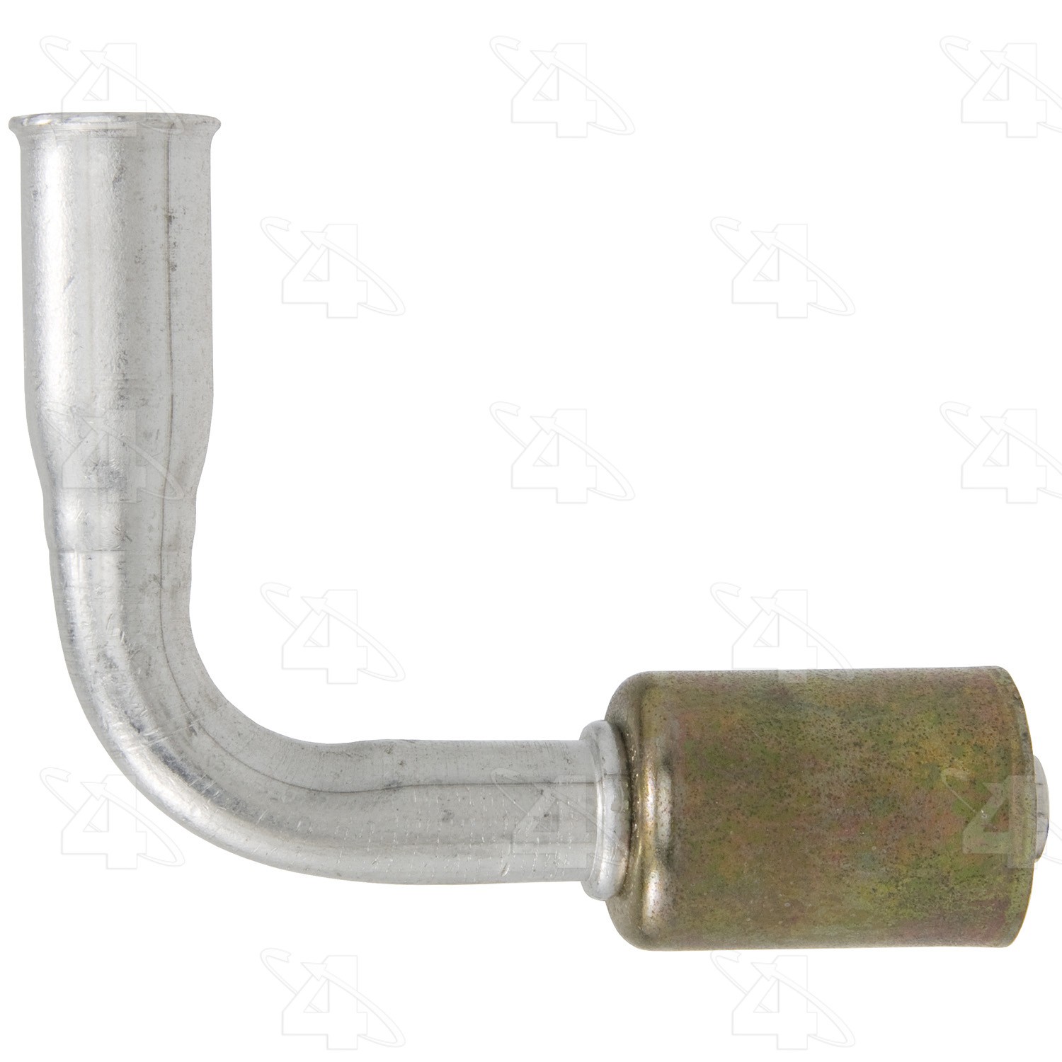 90 Degree Female Springlock, Aluminum, Standard Diameter Beadlock, A/C Fitting