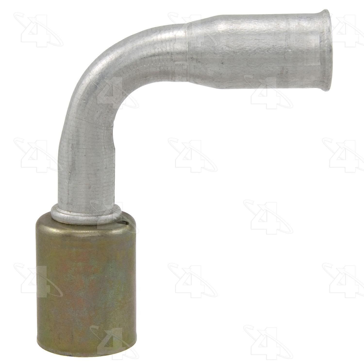 90 Degree Female Springlock, Aluminum, Standard Diameter Beadlock, A/C Fitting