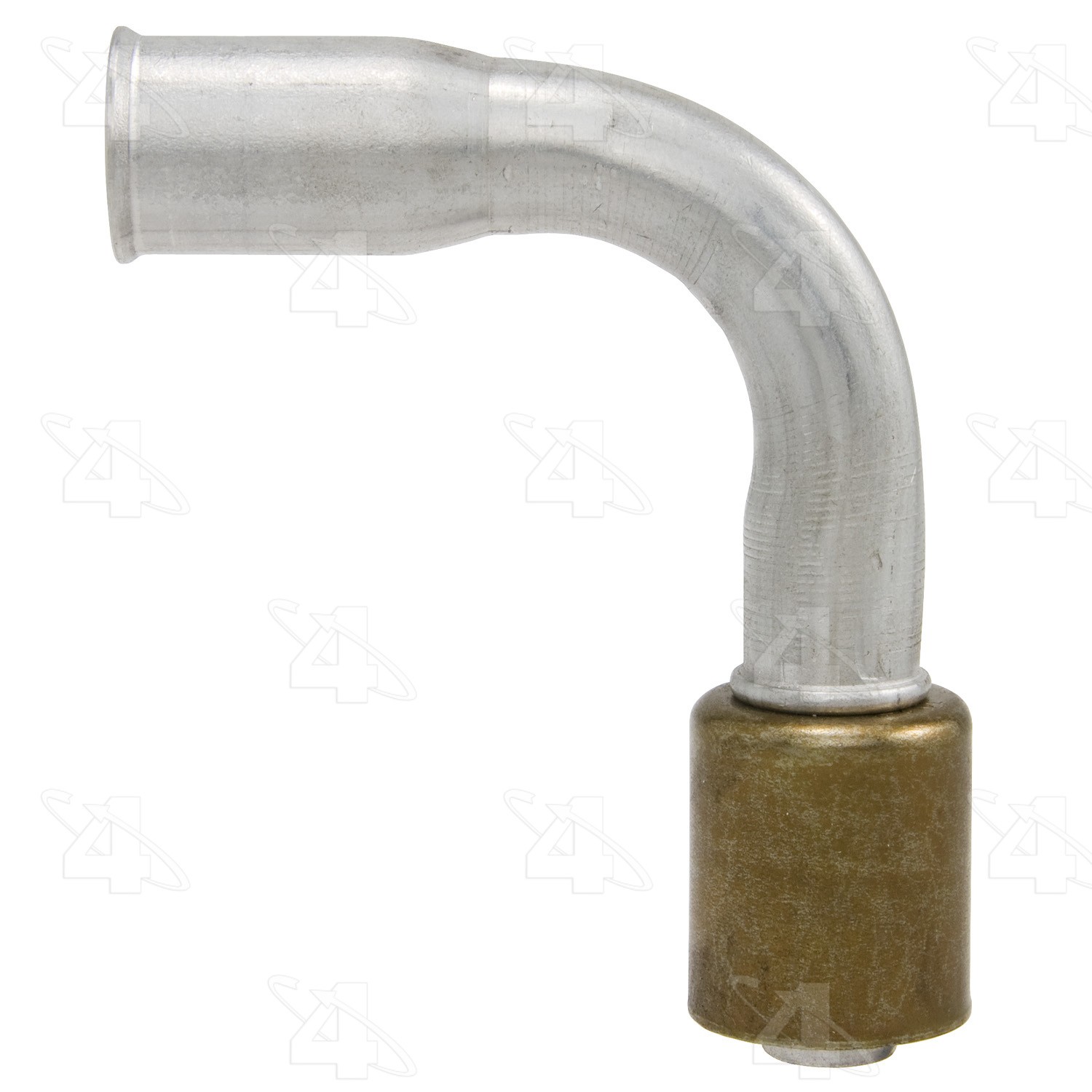 90 Degree Female Springlock, Aluminum, Standard Diameter Beadlock, A/C Fitting