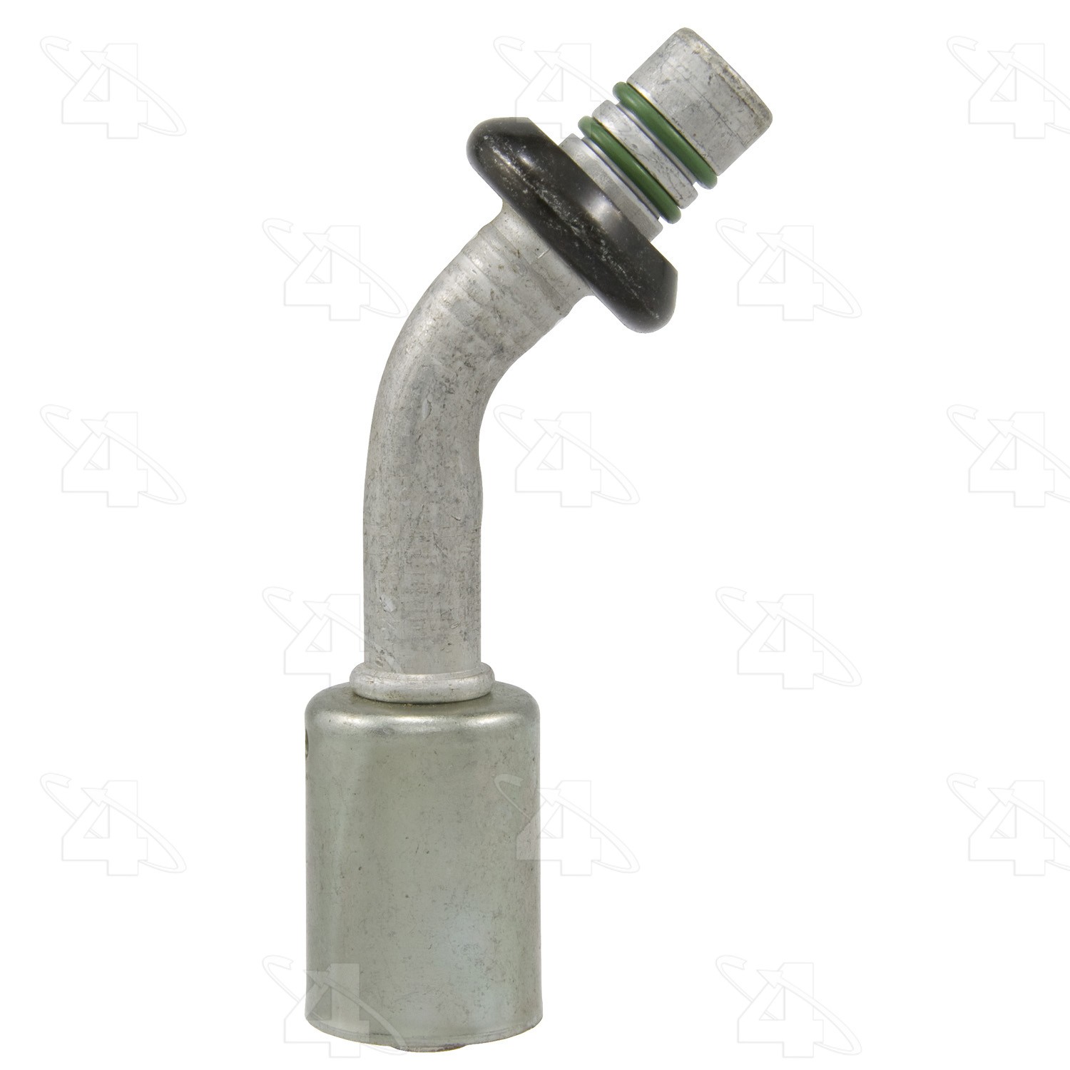 45 Degree Male Springlock, Aluminum, Standard Diameter Beadlock, A/C Fitting
