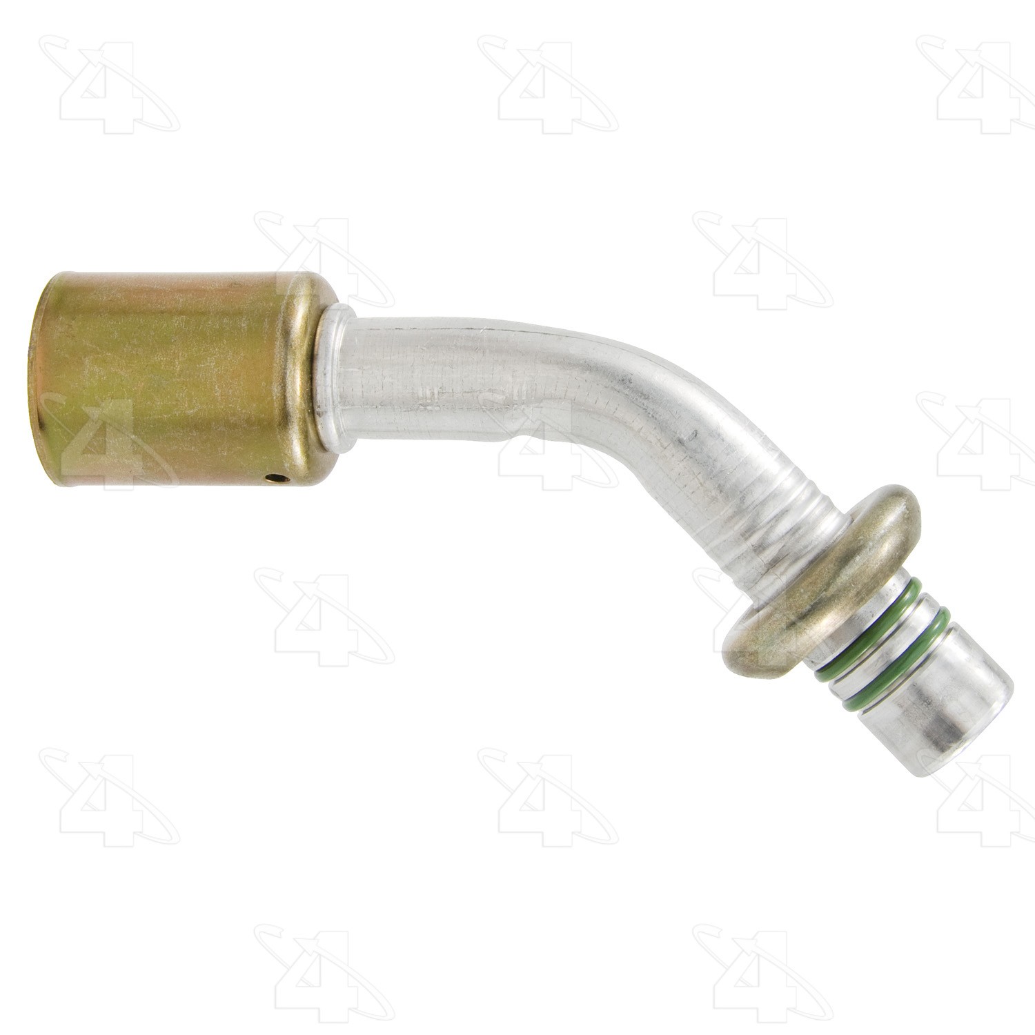 45 Degree Male Springlock, Aluminum, Standard Diameter Beadlock, A/C Fitting