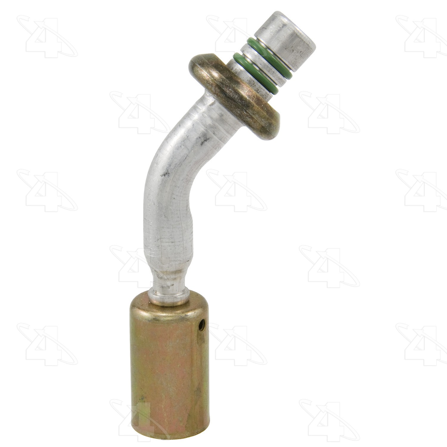 45 Degree Male Springlock, Aluminum, Standard Diameter Beadlock, A/C Fitting