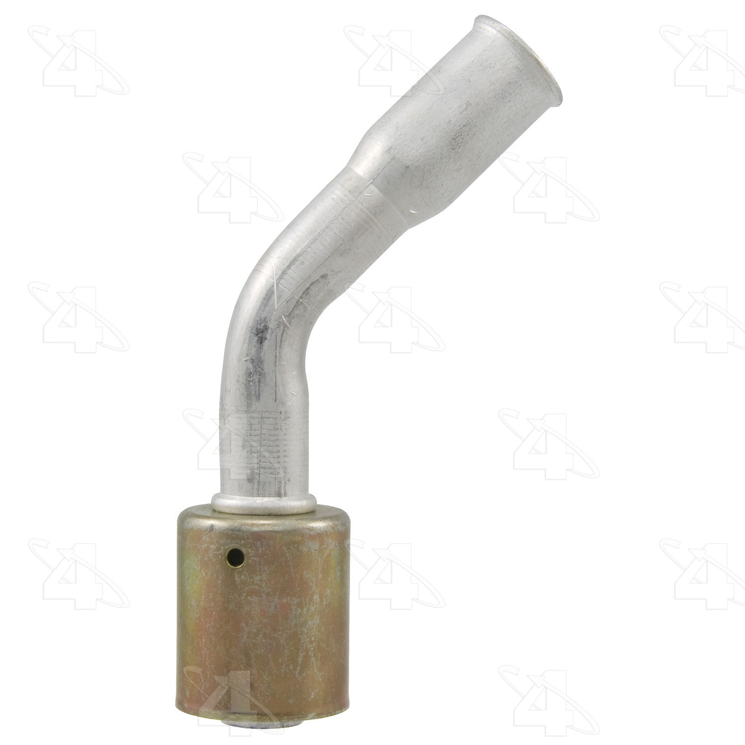 45 Degree Female Springlock, Aluminum, Standard Diameter Beadlock, A/C Fitting