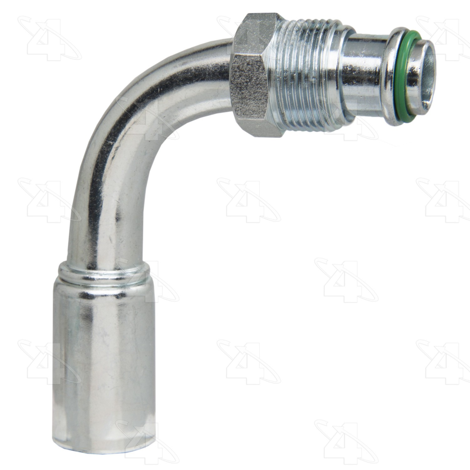 90 Degree Male O-Ring Short Pilot, Steel, Reduced Diameter Beadlock A/C Fitting