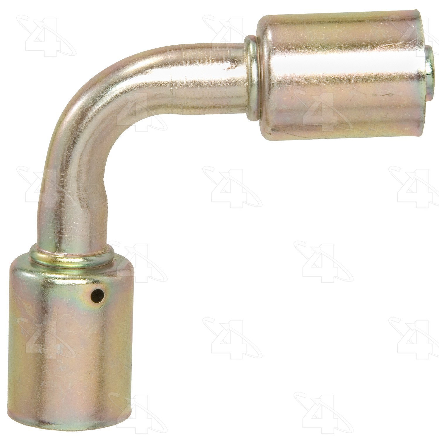 90 Degree In-line Splicer, Steel, Standard Diameter Beadlock A/C Fitting