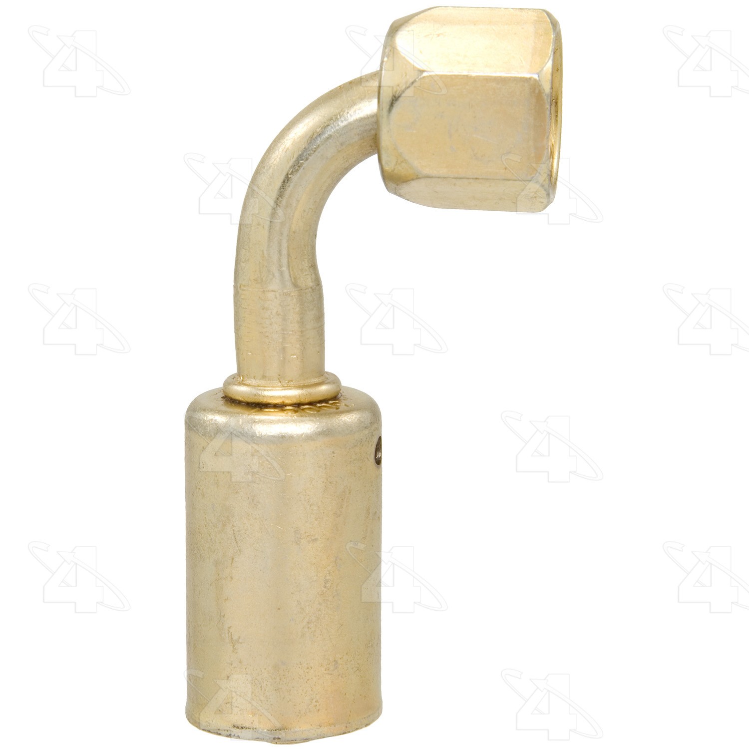 90 Degree Female Flare, Steel, Standard Diameter Beadlock, A/C Fitting