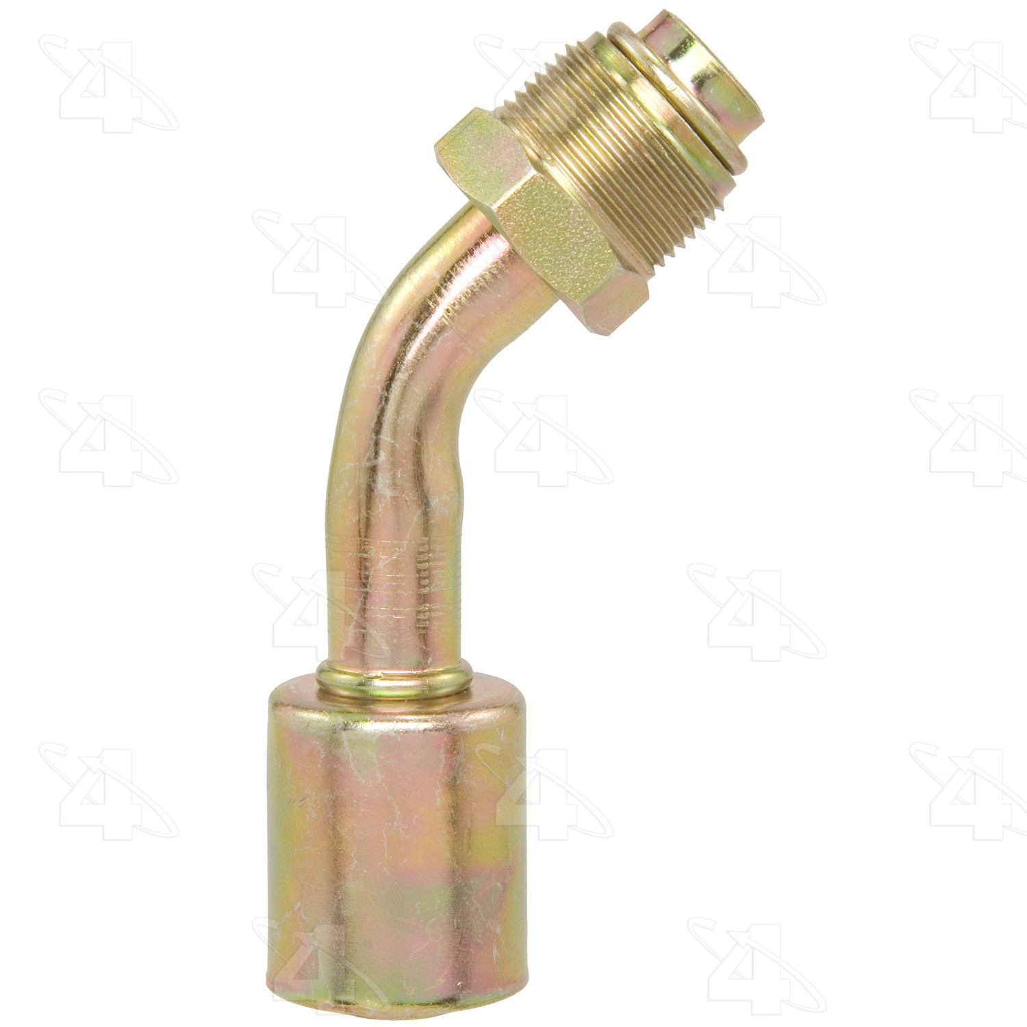 45 Degree Male O-Ring Short Pilot, Steel, Standard Diameter Beadlock A/C Fitting