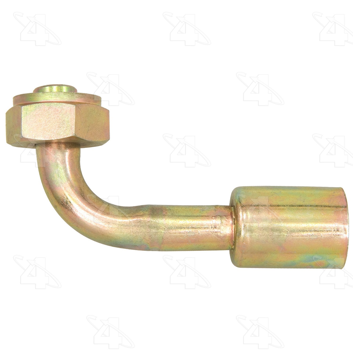 90 Degree Tube-O (1"-14), Steel, Standard Diameter Beadlock A/C Fitting