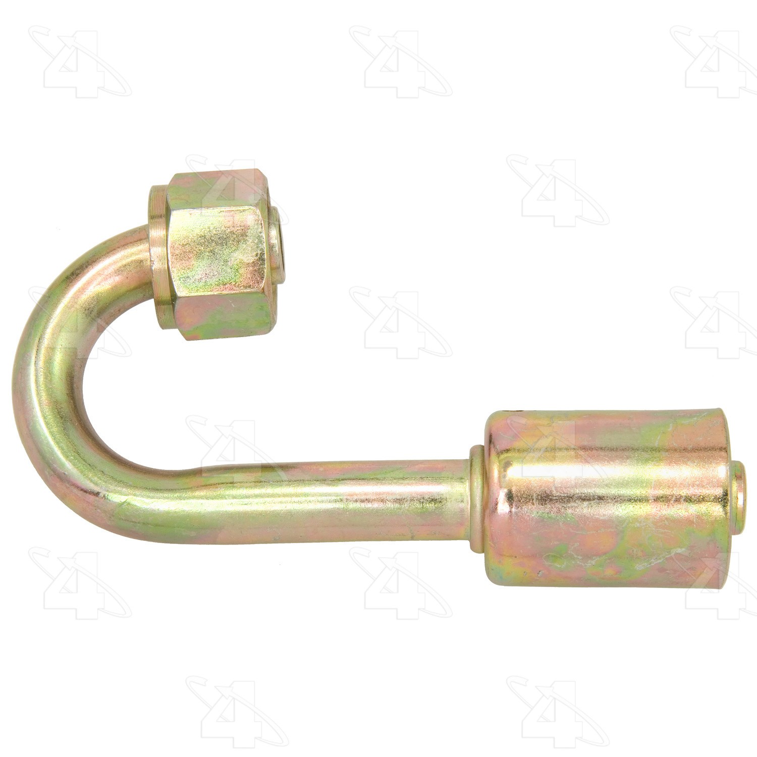 180 Degree Female O-Ring Long Pilot, Steel, Standard Diameter Beadlock A/C Fitting