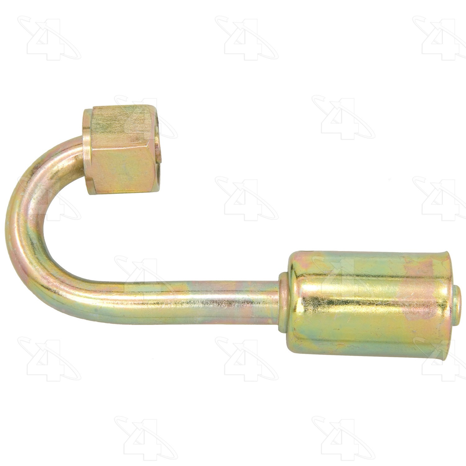 180 Degree Female O-Ring Long Pilot, Steel, Standard Diameter Beadlock A/C Fitting