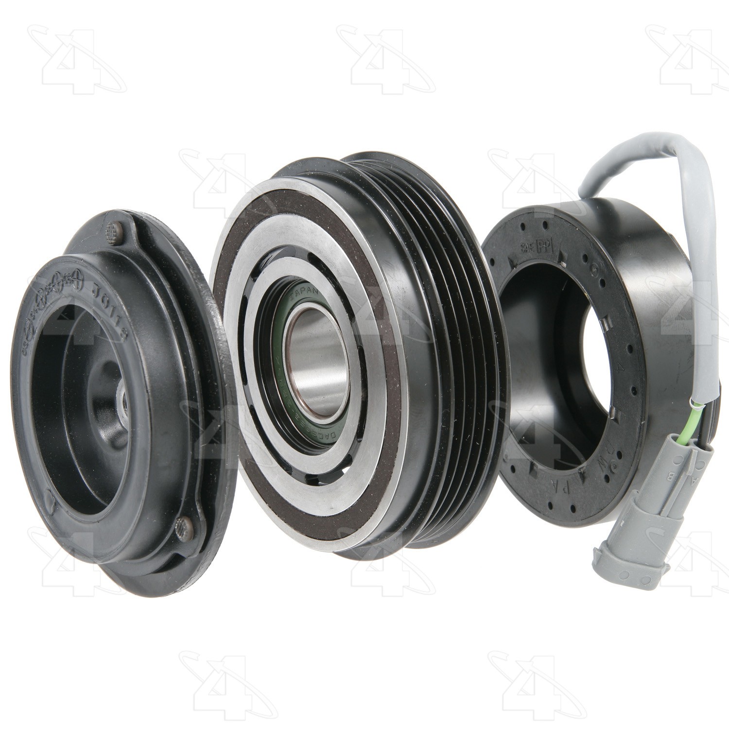 New Nippondenso 10S17F Clutch Assembly w/ Coil