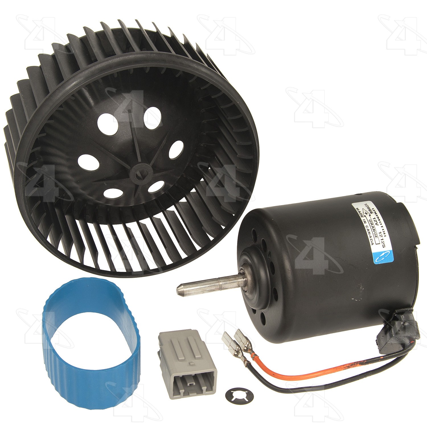 Single Shaft Vented CCW Blower Motor w/ Wheel
