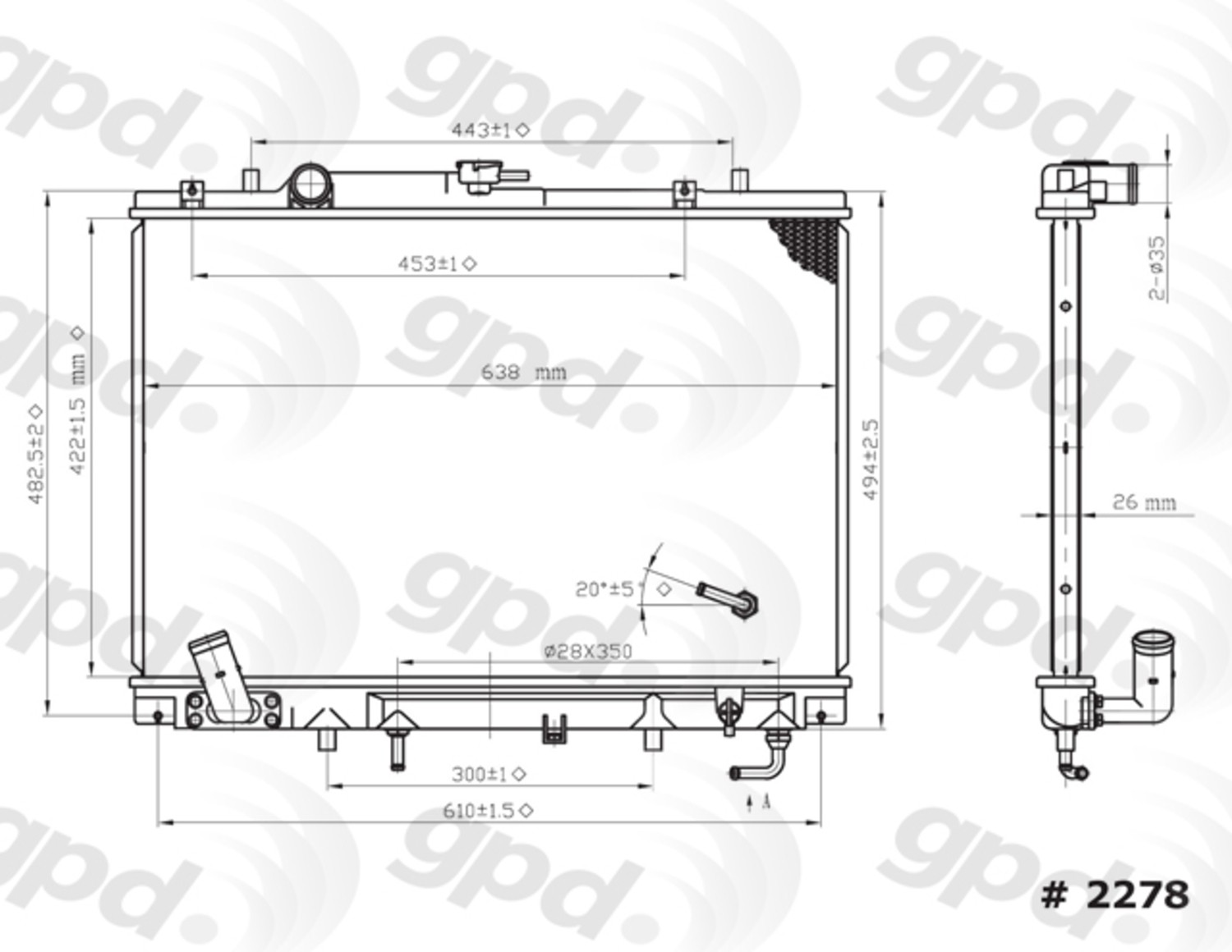 gpd Radiator 2278C