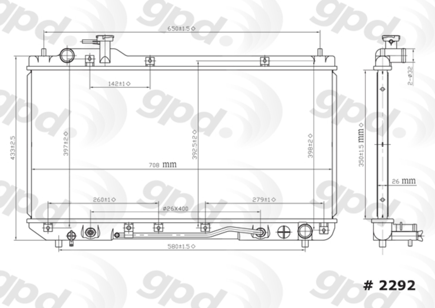 gpd Radiator 2292C
