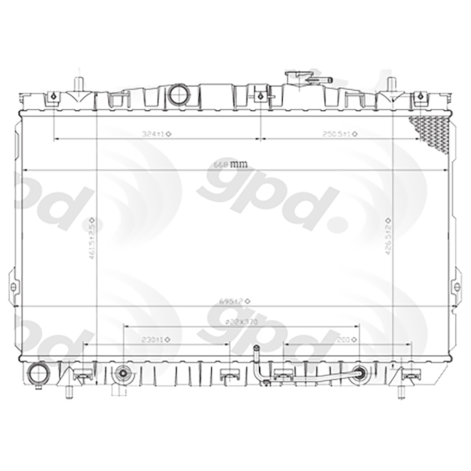 gpd Radiator 2587C