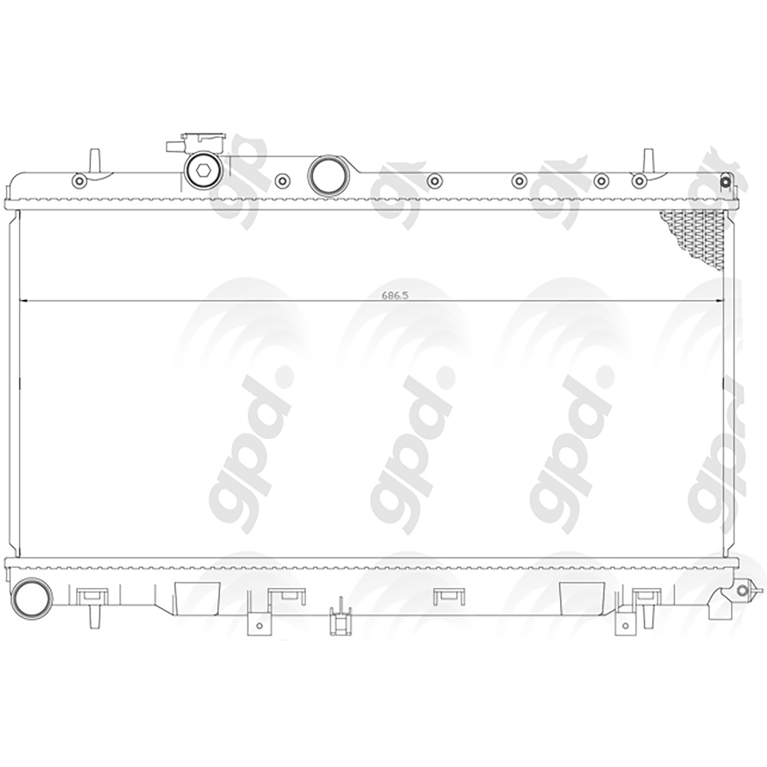gpd Radiator 2704C