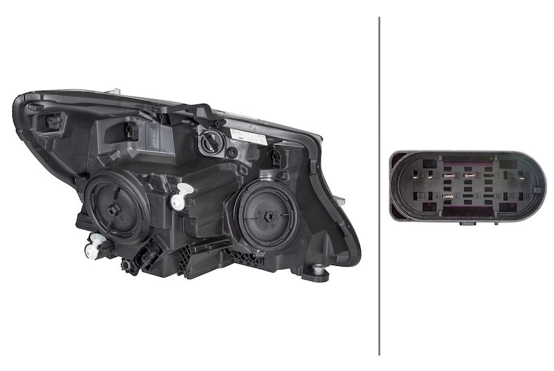 HELLA Headlight Assembly 011284851