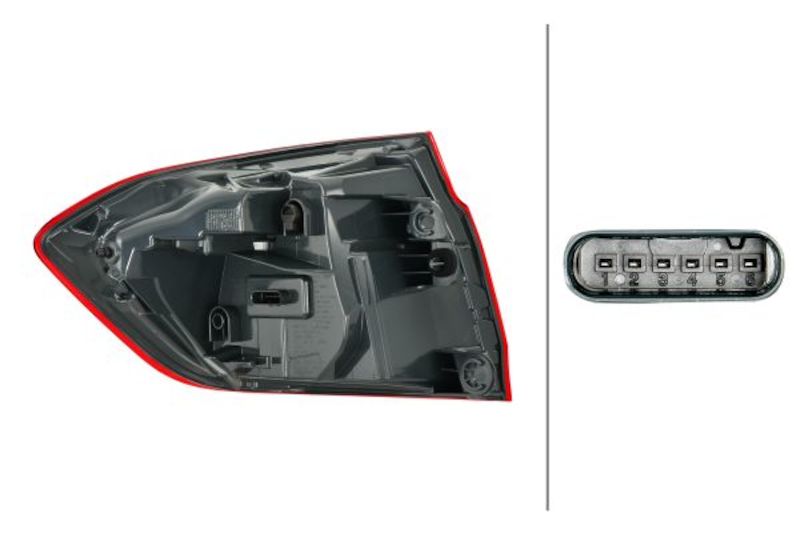 HELLA Tail Light Assembly 012147341