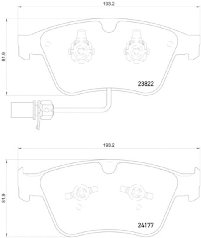 BRAKE PAD SET-DISC