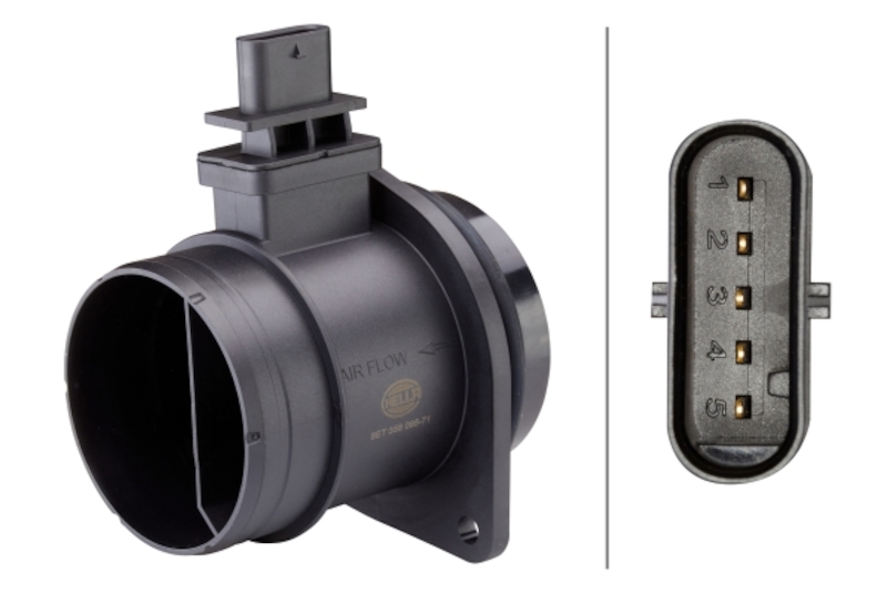 HELLA Mass Air Flow Sensor 358095711