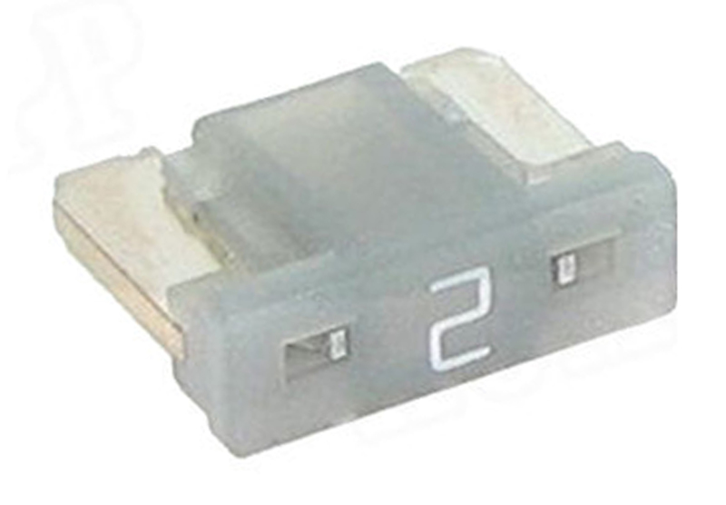 FUSE MINI-LP 2A GREY 10PC