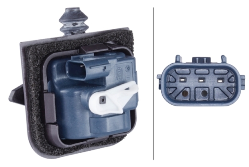 HELLA Fuel Filler Door Lock Actuator 358159041