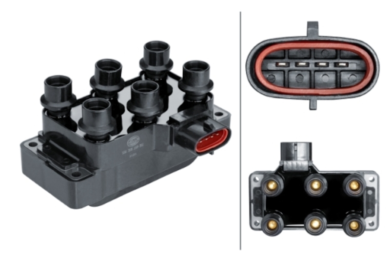 HELLA Ignition Coil 358168301