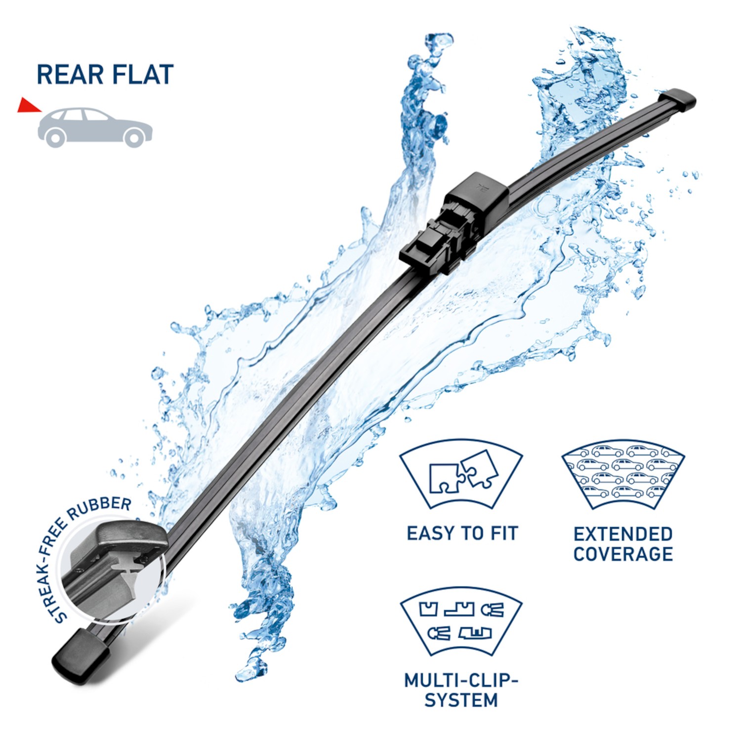 WIPER BLADE 18IN REAR FLAT SINGLE