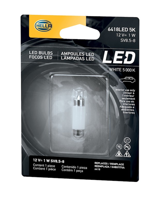 HELLA Turn Signal Indicator Light Bulb 6418LED 5K