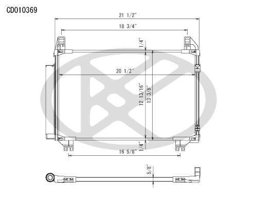 Koyorad A/C Condenser CD010369