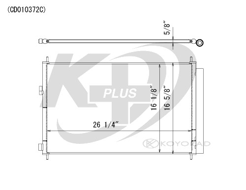 Koyorad A/C Condenser CD010372