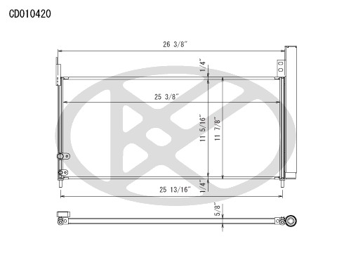 Koyorad A/C Condenser CD010420