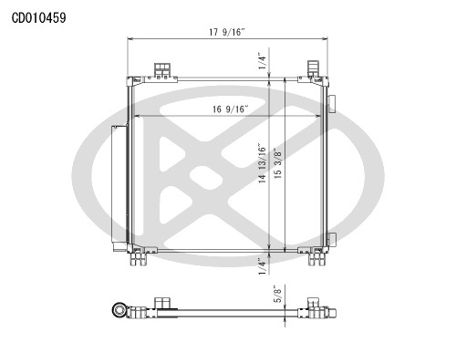 Koyorad A/C Condenser CD010459