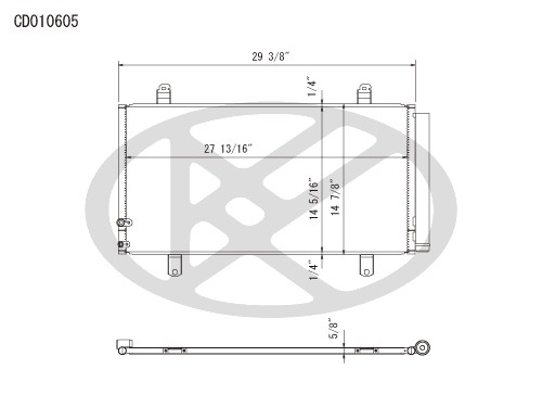 Koyorad A/C Condenser CD010605