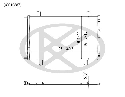Koyorad A/C Condenser CD010887