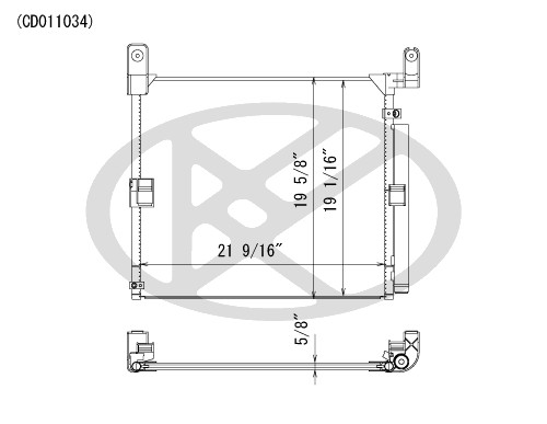 Koyorad A/C Condenser CD011034