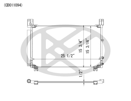 Koyorad A/C Condenser CD011094