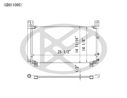 Koyorad A/C Condenser CD011095