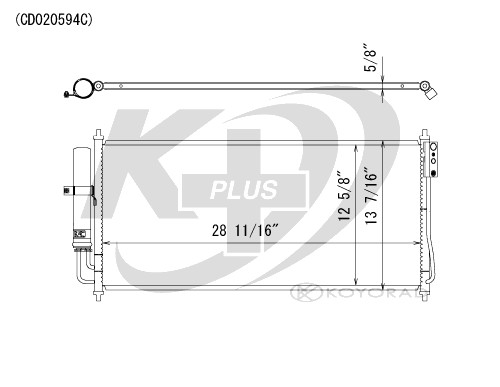 Koyorad A/C Condenser CD020594