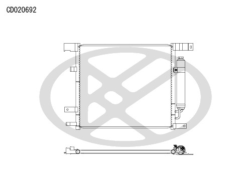 Koyorad A/C Condenser CD020692