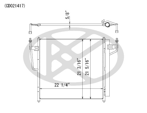 Koyorad A/C Condenser CD021417